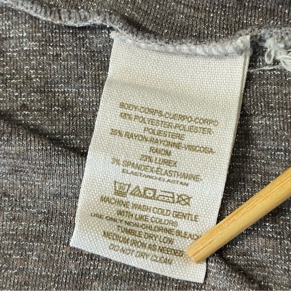 Free People FP Beach Brown Metallic Sweater Cardigan. Size S - Picture 7 of 11